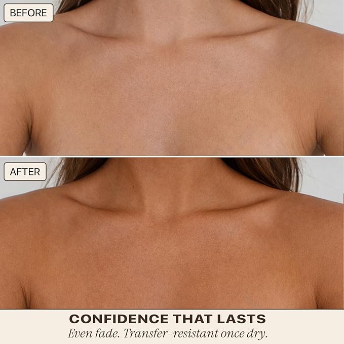 Self Tanner Spray - USA Made with Natural & Organic Ingredients, Fast Drying Spray Tan for Pale Skin, Non Toxic Gradual Tanning Spray, Sunless Tanning Water for Women & Men, Medium to Dark