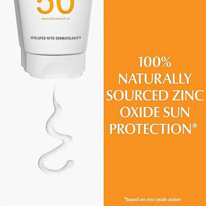 Eucerin Sun Sensitive Mineral Sunscreen Lotion SPF 50, Hypoallergenic, Fragrance Free Sunscreen with Zinc Oxide Protection, 4 Fl Oz Tube