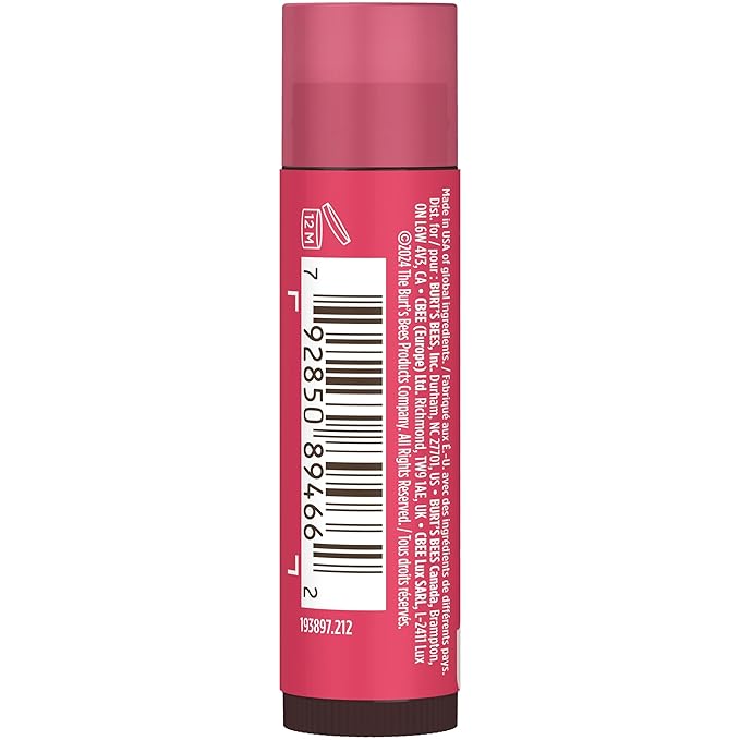 Burt's Bees Easter Basket Stuffers, Lip Tint Balm with Long Lasting 2 in 1 Duo Tinted Balm Formula, Color Infused with Hydrating Shea Butter for a Natural Looking Buildable Finish, Rose (2-Pack)