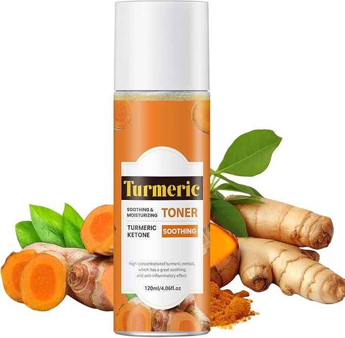 Face Toner for Women, Turmeric Facial Toner, Skin Toner for Even Skin Tone, Soothing, Moisturizing, Reduce Fine Lines, Suitable for All Skin Types, 4.06fl.oz/120ml