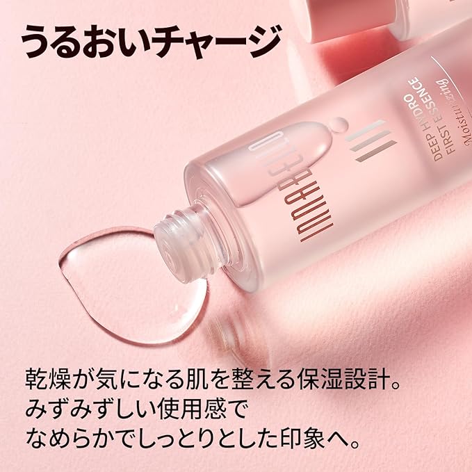 Deep Hydro First Essence 200ml Brightening, Hydration, Recovery and Soothing All-in-1, Glutathione and Niacinamide