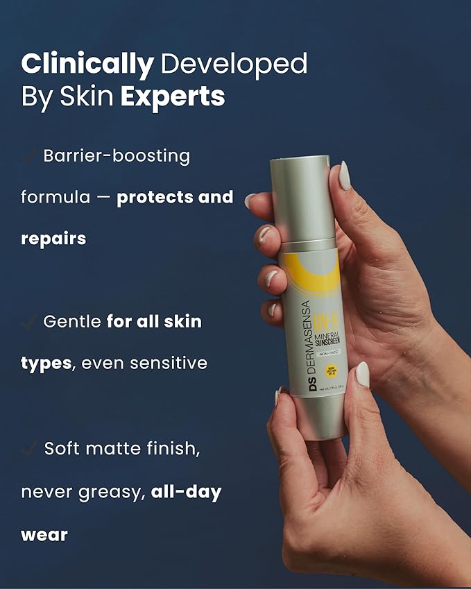 UV-X Mineral Sunscreen SPF 40 – Broad Spectrum Daily Facial Sunscreen, 1.75 oz (50g) (Non-Tinted)