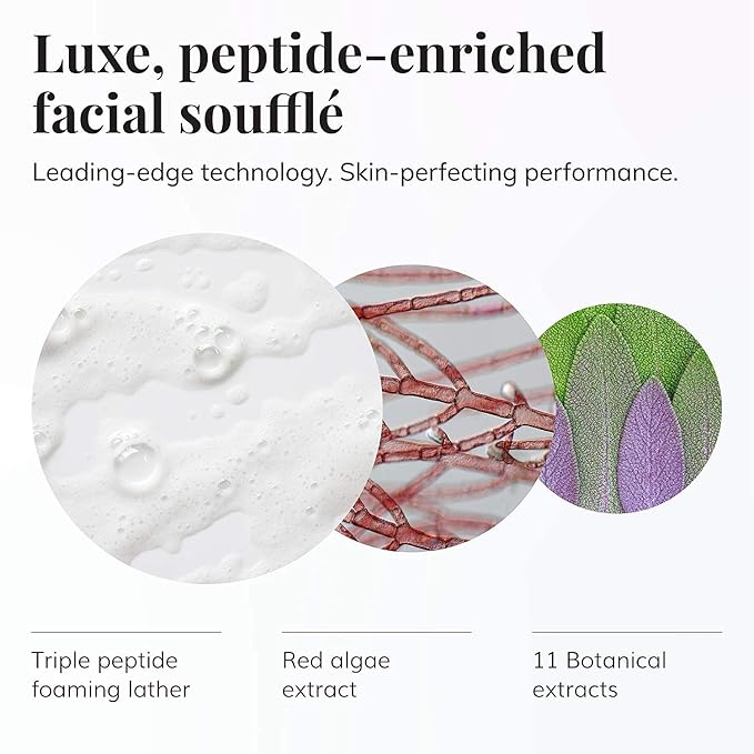 Le Mieux Facial Skincare Set - Peptide Foam Cleanser, Essence Toner & 24 Hr Age-Defying Cream - 3-Piece Set