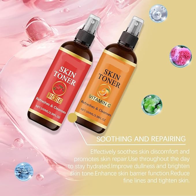 Hydrating Toner Spray - Moisturizing & Brightening Face Toner, Reduces Fine Lines, All-Day Skin Hydration & Refreshment(3PCS)