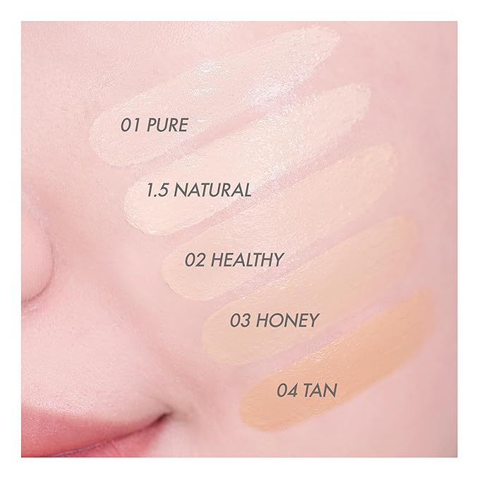 Amuse SEOUL Dew Power Vegan Cushion Foundation (04 TAN) | Dewy, glow, long-lasting, double coverage, clean beauty, lightweight, natural look, hydrating cushion