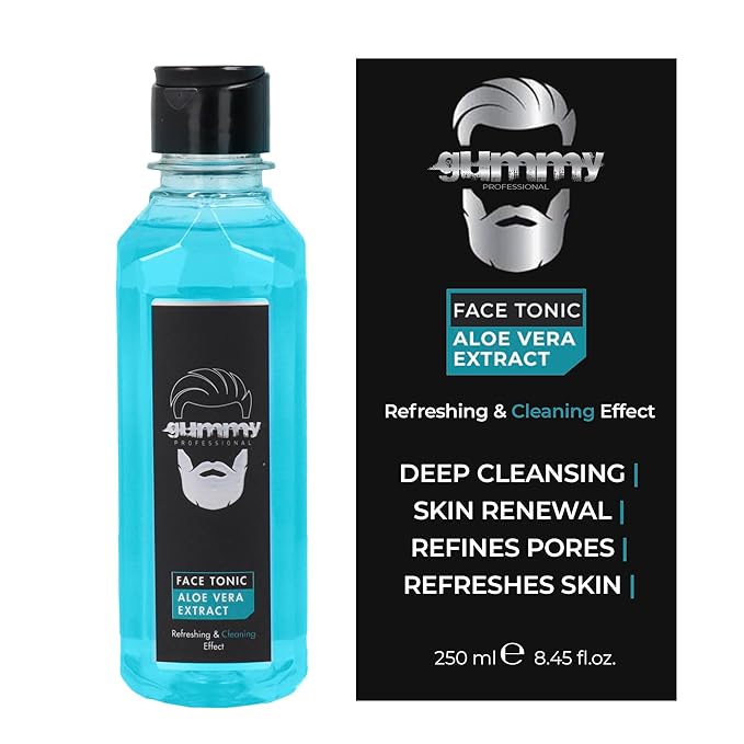 Gummy Professional Face Tonic - Hydrating Facial Toner with Green Tea Extract - Refreshing Cleansing Water that Helps Prepare Skin for Moisturizer - Daily Care by Men and Women - All Skin Type - 250ml