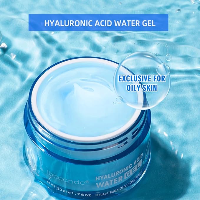 Hydro Boost Hyaluronic Acid Water Gel,Face Moisturizer For Oil Skin,Hyaluronic Acid Formula Combines With Water for Long-lasting Moisturization and Plumped Up Skin-1.76Oz (Water Gel)