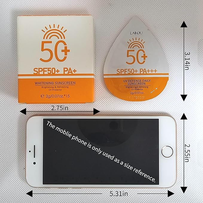 2g*45PCS Travel Size Sunscreen SPF50+ PA+ – Mini Sunscreen for Face & Body, Waterproof, Non-Greasy, Perfect for Thank You Gifts & Mini Travel Items