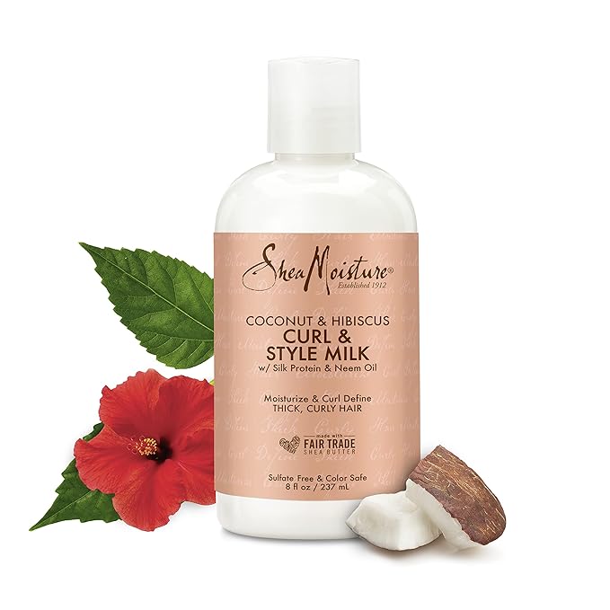Coconut Hibiscus Curl Style Milk by Shea Moisture for Unisex - 8 oz Cream