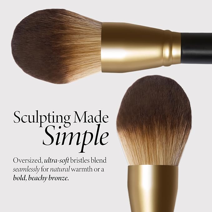 LAURA GELLER NEW YORK Cosmetic Professional Makeup Brushes - Cruelty-Free - Classic Bronzer Brush