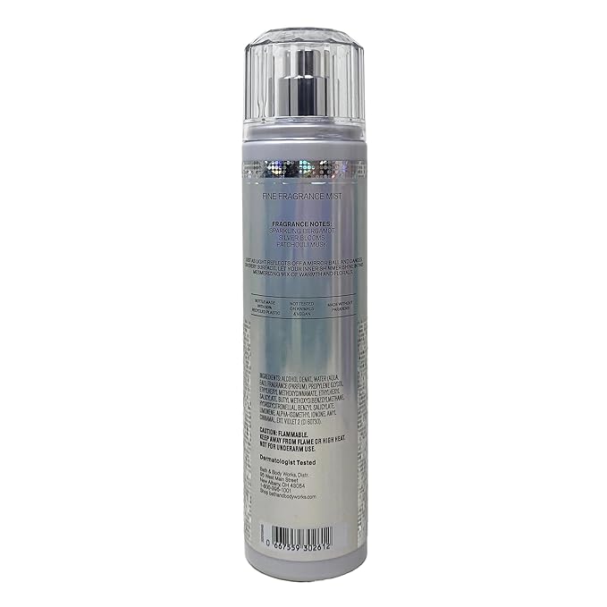 Bath & Body Works Platinum 3 Pack Fine Fragrance Mist Bundle with a Charcoal Scrub Bar Soap - Full Size