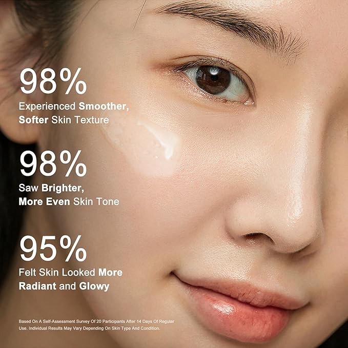 White Rice Peeling Ampoule Exfoliating Serum 80ml, Peel Shot Glow Exfoliating Face Serum, Soft Exfoliating Body Scrub Dead Skin Cells, Whitehead Blackheads Remover for All Skin Types korean skin care