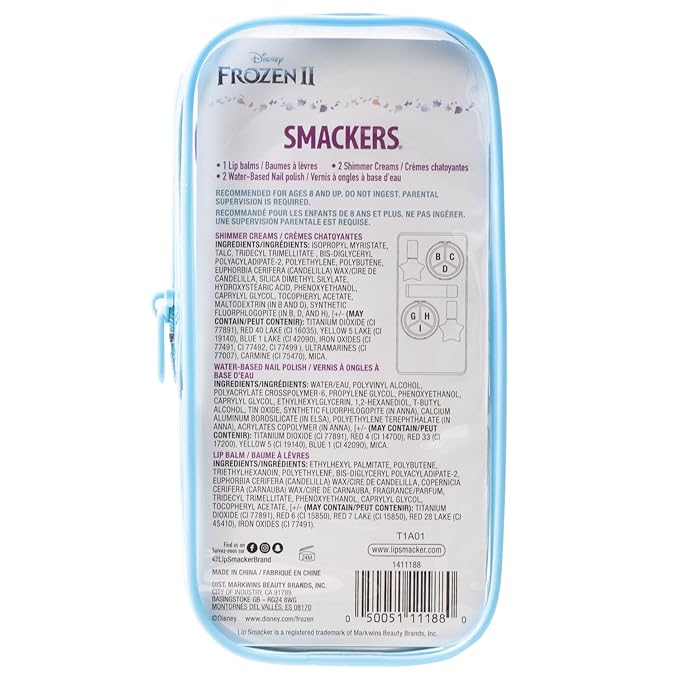 Lip Smacker Disney Frozen II Pouch Makeup Set And Bag For Girls (Pack of 2)