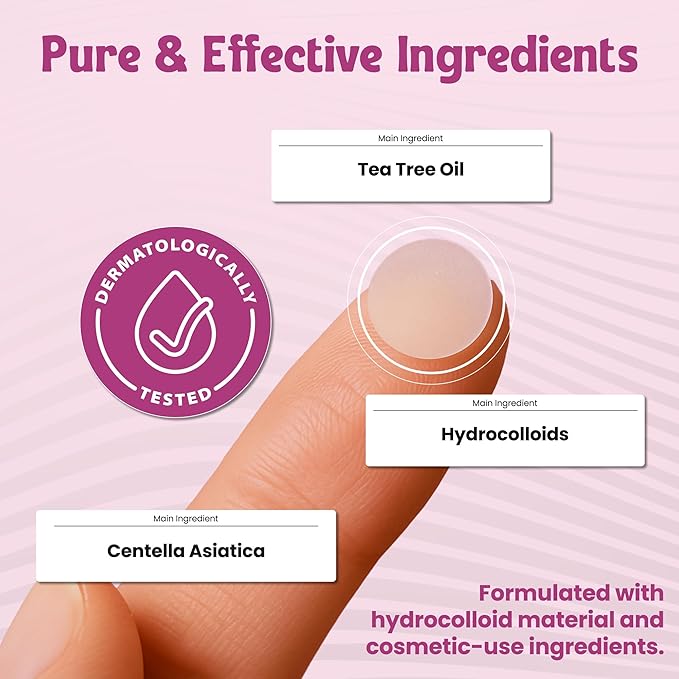 344 Pcs Large Pimple Patches for Face – 7 Sizes XL Acne Patches for Full Face, Big Hydrocolloid Bandages for Body, Chin, Forehead, Chest & Back Hydrocolloid Patch (Round, Crescent, Oval & Rectangular)