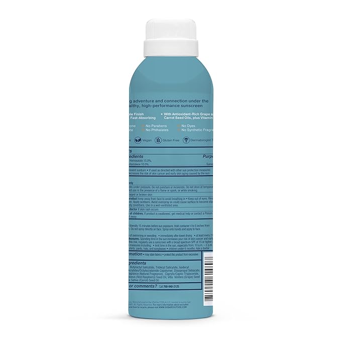 Bare Republic Clearscreen Sunscreen SPF 100 Sunblock Spray, Water Resistant with an Invisible Finish, 6 Fl Oz