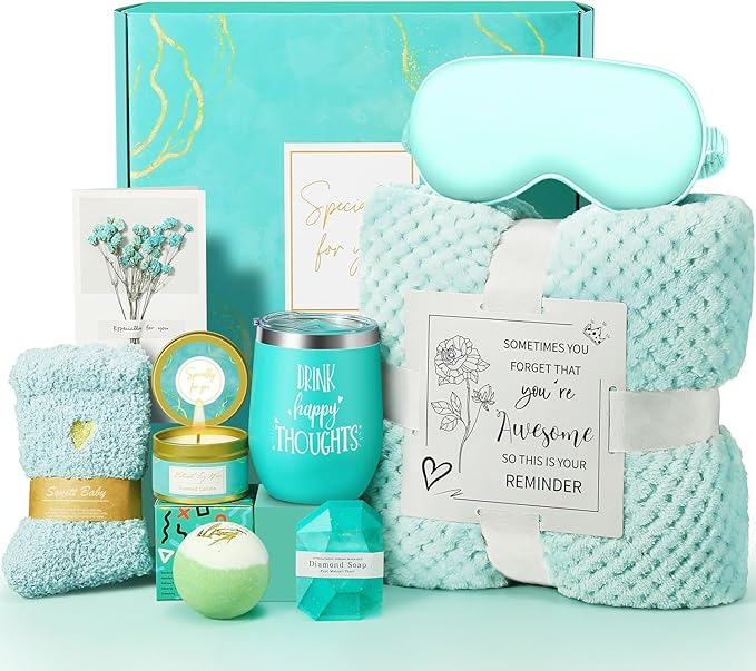 Mothers Day Gifts for Mom Wife Grandma Daughter Friends Sister, Easter Basket, Happy Birthday Gifts for Women Mom Her Friend Sister Wife Grandma, Self Care Gift Get Well Relaxing Spa Gift Basket Set