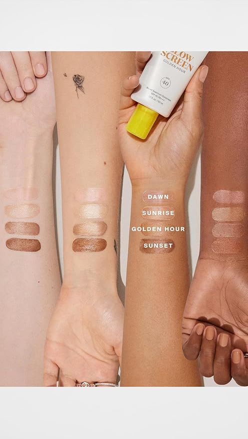 Supergoop! Glowscreen SPF 40, Sunrise (Champagne Glow) - 1.7 fl oz - Glowy Primer + Broad Spectrum Tinted Sunscreen - Helps Filter Blue Light - Hydration - Hyaluronic Acid & Vitamin B5