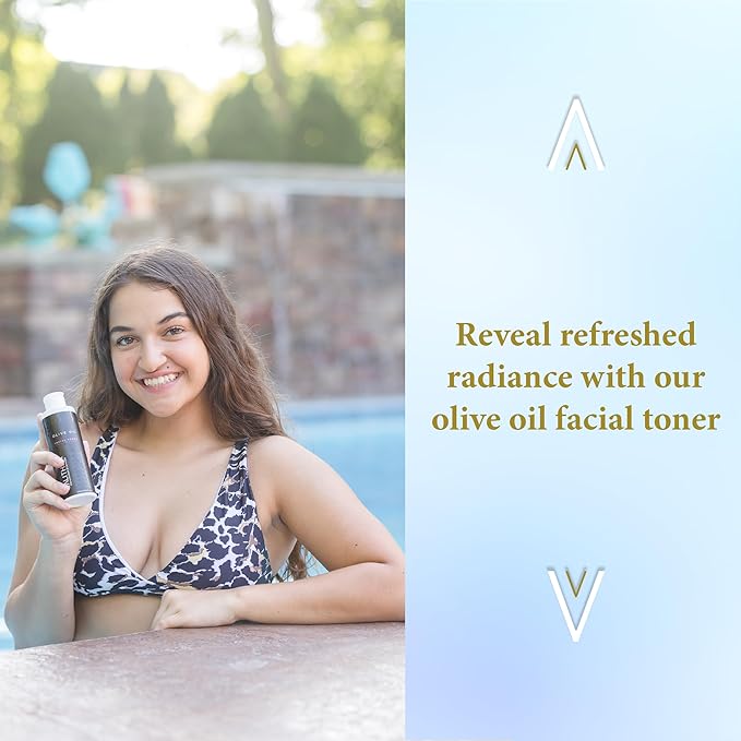 Calithea Facial Toner Scent-Free Hydrating & Balancing Face Toner with Olive Oil, Kiwi Extract, Witch Hazel & Chamomile, Alcohol-Free Pore Minimizer for Glowing Skin, All Skin Types (7.05 fl oz)