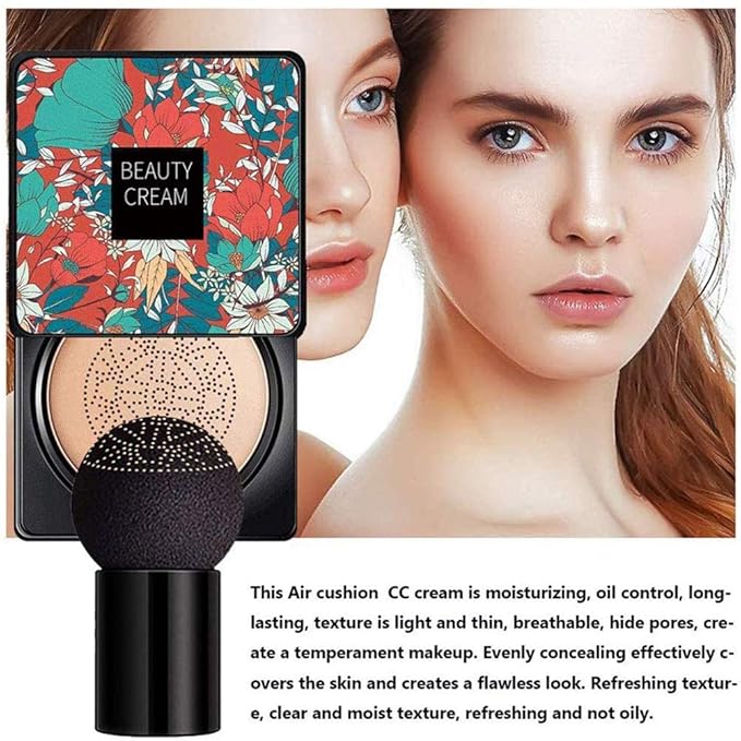 JTLB Mushroom Head Air Cushion BB Cream Concealer Moisturizing BB Cream Makeup Base Primer (01)