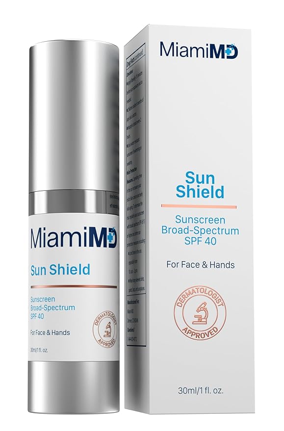 Sun Shield Sunscreen (30ml) Face for Women - Spf 40 Broad Spectrum Face Sunscreen - Sunblock with Vitamin C - Sun Screen with Hydrating and Moisturizing Aloe Vera for All Skin Types