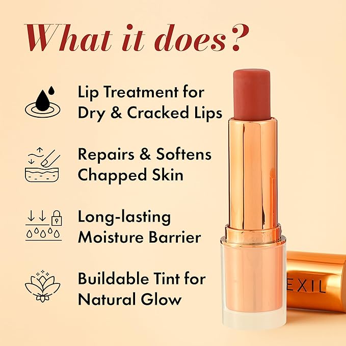 Tinted Lip Balm – Hydrating Lip Tint with Cold-Pressed Oils, 10% Squalane & Ceramides – Natural Color, Moisturizing Lip Butter for Soft Lips – Clean, Non-Toxic Lip Care for Women – 001 WN