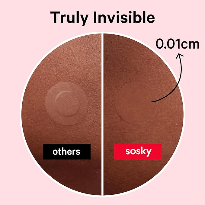 Sosky Pimple Patches for Face, FSA Eligible Invisible Hydrocolloid Acne Patches, Zit Sticker for Face and Skin, Pimple Sticker for Covering Zits, Blemishes with Salicylic Acid 57 Count