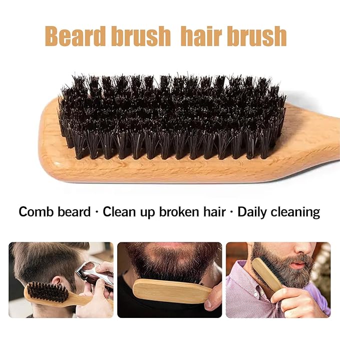 FUNAN Hair Finishing Stick Hair Wax Stick with Brush Works Better When Paired Together