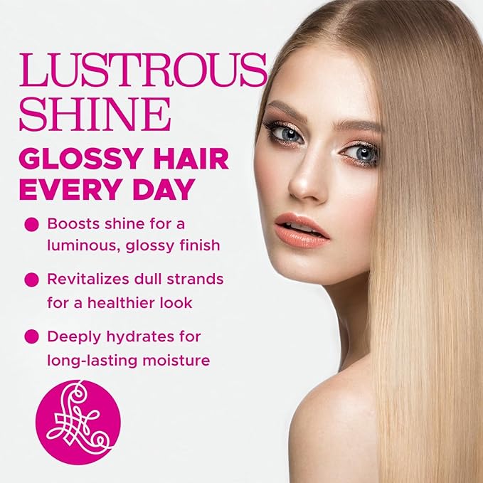 Luseta Glossy Pearl Conditioner for Smoothing and Nourishing Frizzy, Deep Moisturizing Conditioner with Pearl Extract, Awakening shine for Dull hair 16.9 fl.oz.