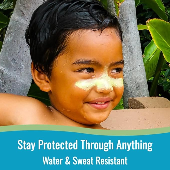 Zinka Colored Zinc Oxide Sunblock – High Zinc Formula for Nose and Face, Water & Sweat Resistant, Red
