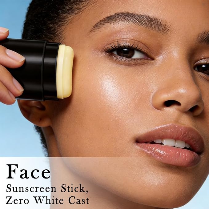 Sunscreen Stick SPF PA50++++ Broad Spectrum, Semi-Matte Korean Sunstick for Face and Body, No White Cast, Water Resistant 80 Min, Portable Sunscreen for Beach Sports Daily Use, Travel Size