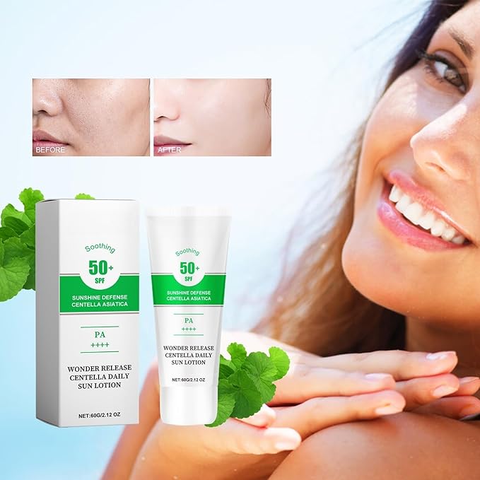 Sunscreen for Face, SPF 50+ Sunscreen, Facial Skin Care Lotion, Water & Sweat Resistant Sun Cream Lightweight and Breathable Sun Cream