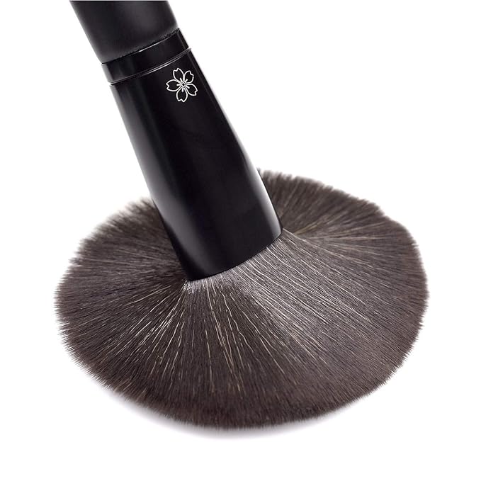SIXPLUS 3PCS Black Makeup Brush Set For Face Brushes Foundation Blush Cheek Powder Brushs Dawn series,Portable Storage Bag,Best Gift Kit