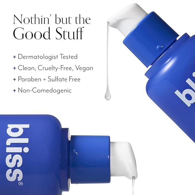 Bliss Radiance Trio - Disappearing Act Niacinamide Toner, Renew & Smooth Night Serum, & Bright Idea Vitamin C Serum - Pore Minimizing, Exfoliating & Brightening - Clean, Vegan & Cruelty-Free