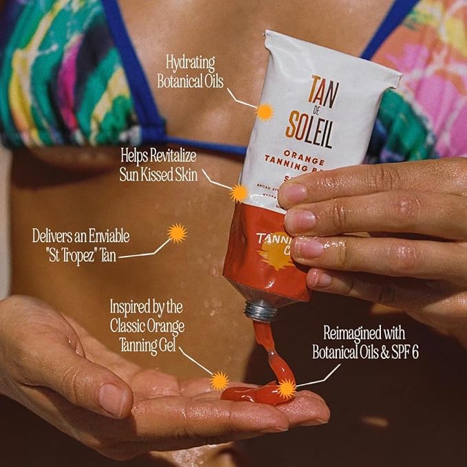 Tanning Club Sun-Kissed Essentials – SPF 6, 8 & 15 Hydrating Tanning Lotion and Oil Set with Botanical Oils, Carrot, Aloe & Shea Butter – 80-Minute Water & Sweat Resistant for a Natural Golden Glow