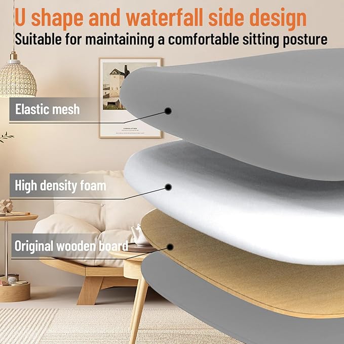 Office Chair, Ergonomic Breathable Mesh Chair,Flip-Up Arms and Adjustable High Back Lumbar Support,Comfy Computer Chair for Home Office (Grey, 407)