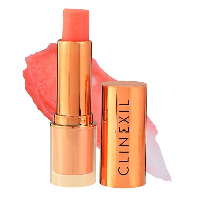 Tinted Lip Balm – Anti-Wrinkle Lip Treatment with Deep Hydration & Long-Lasting Moisture. Natural Skincare with Cold Pressed oils – Clean, Non-Toxic Lip Care – 002 Peach Perfect