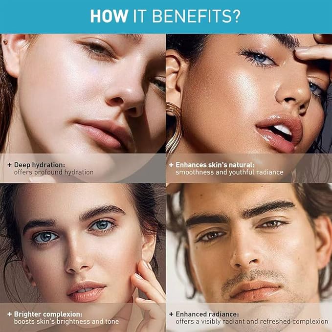 AIWEI Face Moisturizer Collagen Cream - Moisturizing, Hydrating & Recovery - Day Night Face Cream with Retinol and Hyaluronic Acid for Men & Women - 1.7 oz