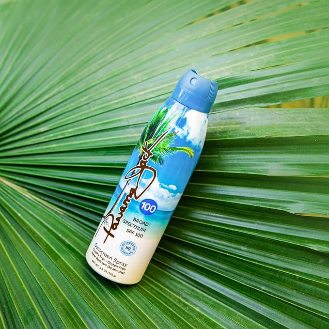 Continuous Spray Sunscreen - SPF 100, Broad Spectrum UVA/UVB Protection, PABA, Paraben, Gluten & Cruelty Free, Water Resistant (80 Minutes), 5.5 OZ - Pack of 6