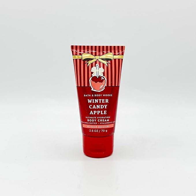 Bath & Body Works Winter Candy Apple Travel Size 3-Piece Set | Includes: 2.5oz Ultimate Hydration Body Cream, 3oz Body Wash and 3oz Fragrance Mist