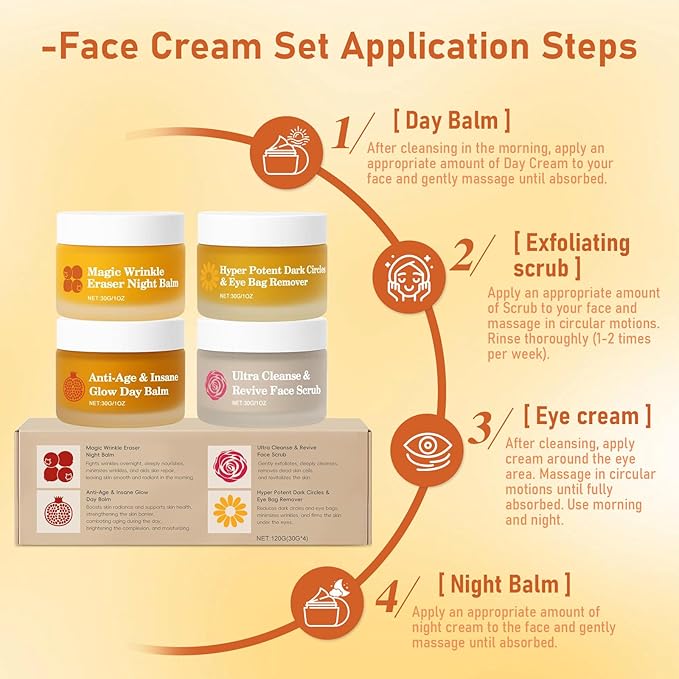 4-In-1 Mature Skin System, Hydrating & Nourishing Formula for Mature Women’s Skin, Supports Smooth, Firm & Radiant-Looking Skins, Gentle Daily Face Balm System
