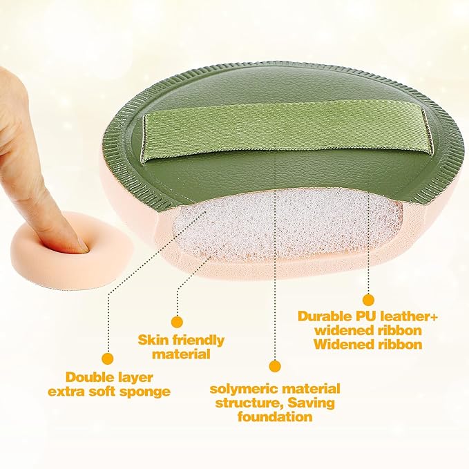 Giantree 5 Pcs Foundation Sponges, Korean Makeup Sponge Puff Soft Sponge Puff Fluffy, Teardrop Makeup Blender Foundation Applicator for Concealer Liquid Cream Loose Powder