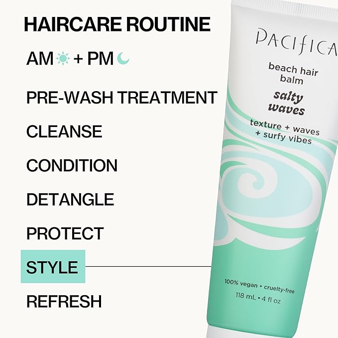 Pacifica, Beach Hair Balm Salty Waves 4 Ounces, 4 Fl Oz