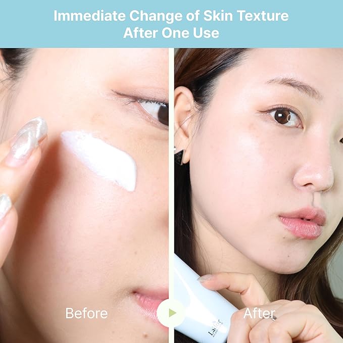 La'dor Tamanu Zinc Oxide Mild Mineral No Whitecast Sunscreen UV Clear Lightweight Daily Moisturizer Lotion with SPF 50+ PA++++ for Sensitive Skin Non Greasy Non Oily Long Lasting Korean Skincare