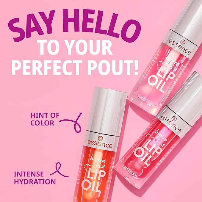 essence | Hydra Kiss Lip Oil | Vegan & Cruelty Free (02 | Honey, Honey!)
