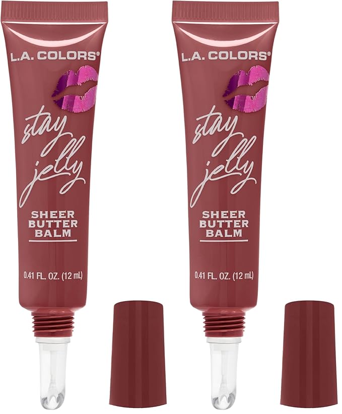 L.A. COLORS Stay Jelly Sheer Butter Balm, Obsession CLG463 (Pack of 2)