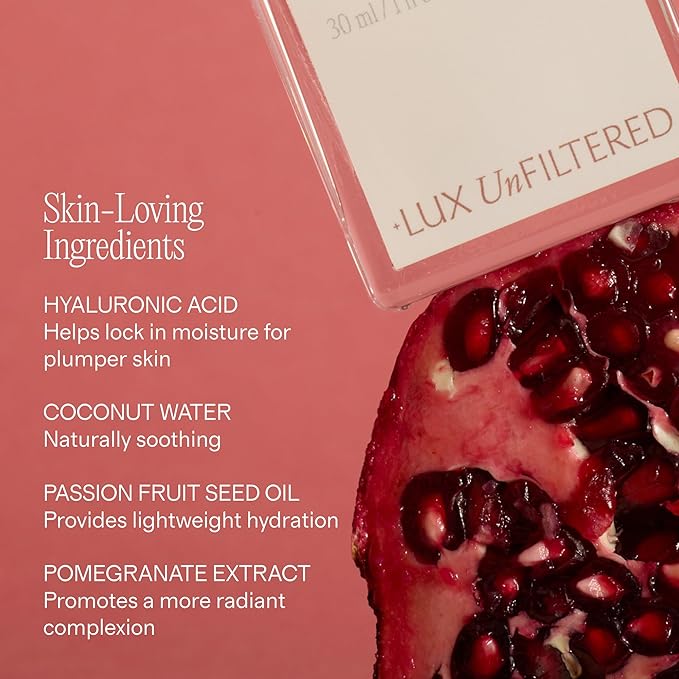 + Lux Unfiltered N°12 Sun Struck Bronzing Face Tanning Drops - Gradual Self Tanner - Natural Glow, Streak-Free, Fragrance Free - Hyaluronic Acid & Vitamin E - Vegan & Cruelty Free - Bronze