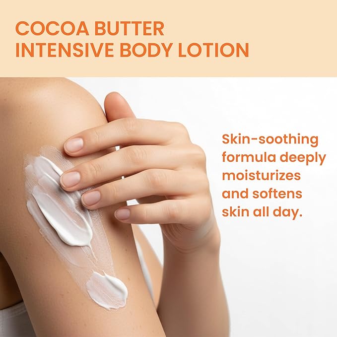 Himalaya Herbal Healthcare Cocoa Butter Intensive Body Lotion, Daily Ultra Moisturizer for Dry Skin, 13.53 oz, 2 Pack