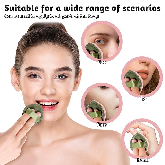 5 PCS Foundation Sponge, Powder Puff, Korean Makeup Sponge, Cushion Puff for Foundation and Powder, Fluffy Teardrop Latex Foundation Applicator for Liquid Cream Powder