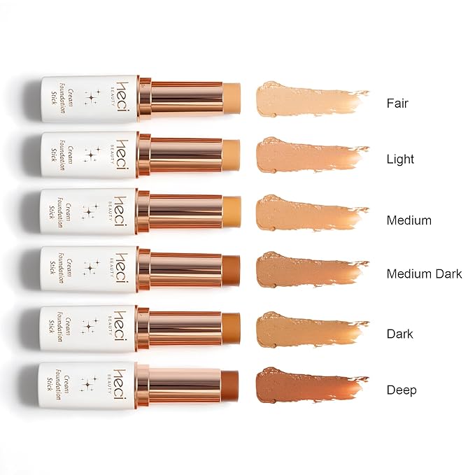 Tinted Foundation Stick, Balm to Cream Foundation with Light to Medium Coverage, Infused with Hydrating Ingredients,Deep, 0.25 oz