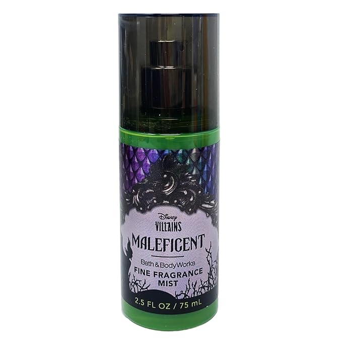 Bath & Body Works Disney Villains Collection - Maleficent 3 Pack Mini Fragrance Mist Set with a Natural Oats Sample Soap - Travel Size